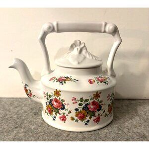 Arthur Wood Vintage Tea Pot w/ Flowers #6333  # 3166